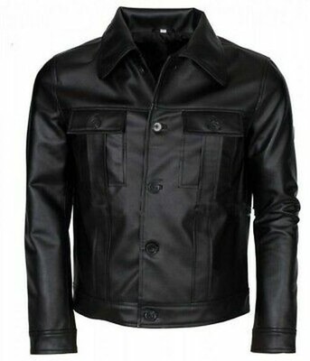 Trend Célébrité Hommes Moto Cuir D'Agneau Veste Taille Xs S M L XL-LTMJ167 