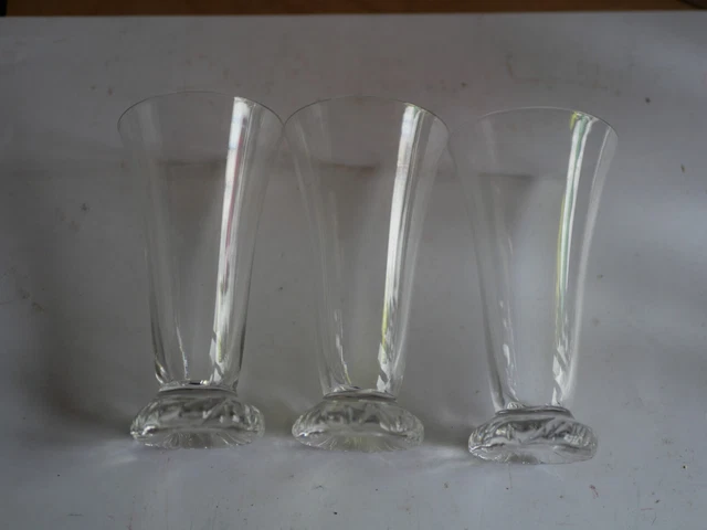 lot ancien grand verre goblet daum france