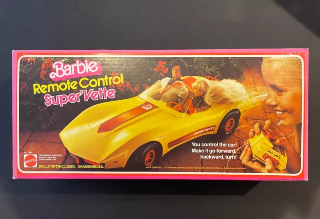 1979 MATTEL BARBIE Super Vette Remote Control Corvette Card Brand