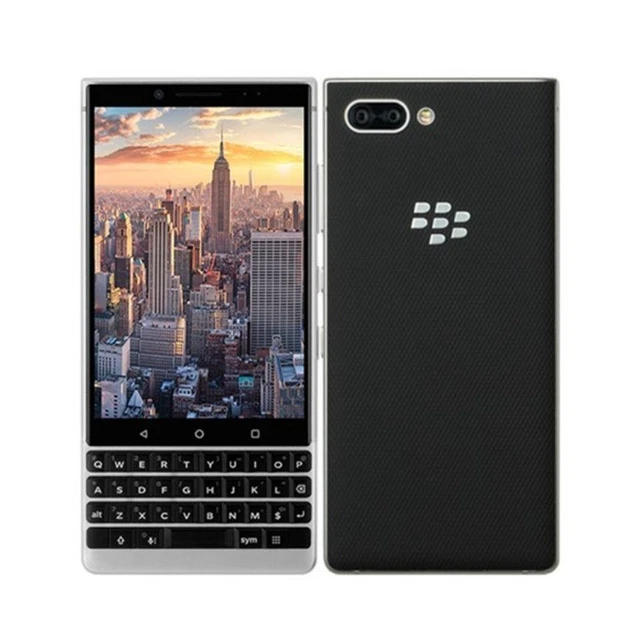 【美品】Blackberry KEY2 BBF100-8 silver DSDV、物理キーボード BlackBerry KEY2 Silver（BBF 100-8
