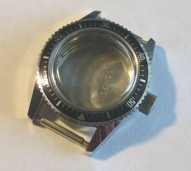 Boîtier Vide Ancien Pour Montre De Plongée Enfant Avec Bague Intérieure - Marque Socame Besançon - Occasion