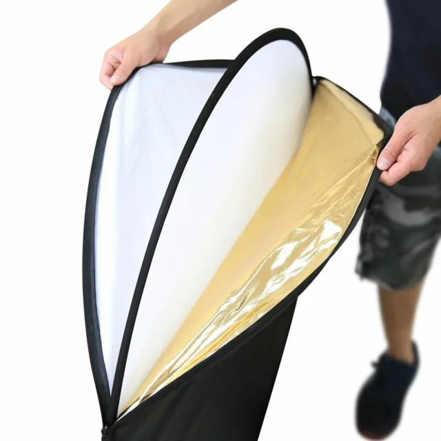 5-in-1 Photography Studio Multi Photo Disc Collapsible Light Reflector US Stock