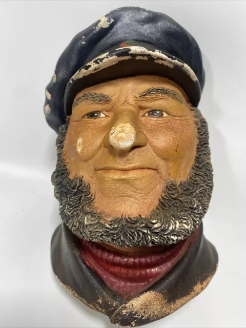 Legend Products The Bosun Bossons Head 1984 Made in England Chalkware Vintage