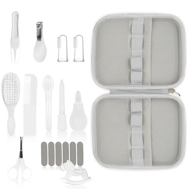 19 in 1 Baby Grooming Kit,Newborn Nursery Health Care Set Include Hair Brush Com