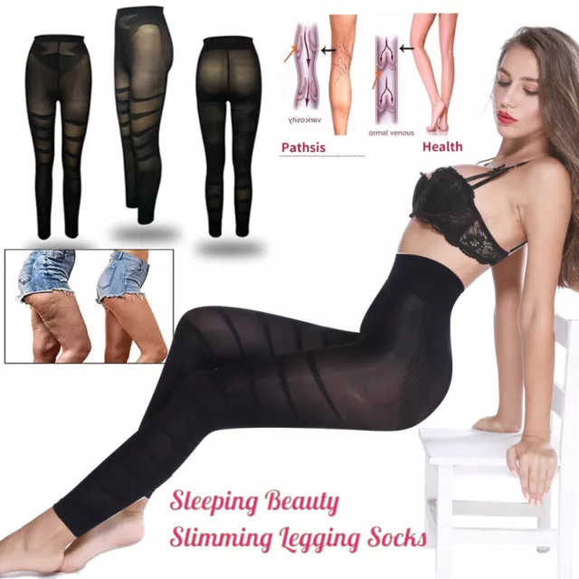 Women Compression Thigh Slimmer Legging Sculpting Slimming Leg High Waist  Shaper