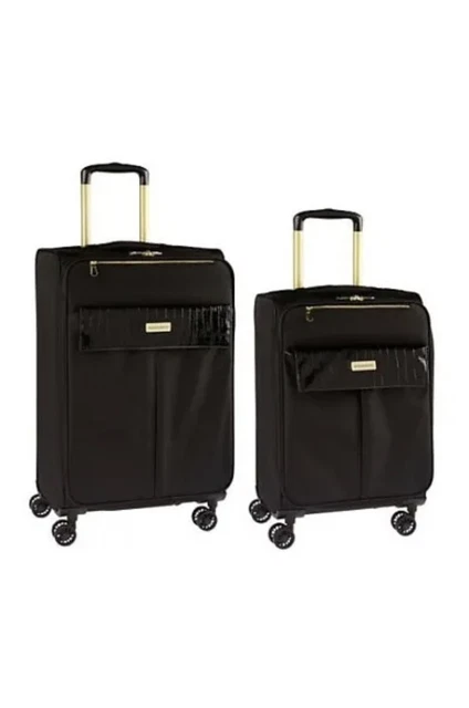 Samantha Brown 2 Piece Luggage Set- 22" & 26" Spinners-Black-NWT 2