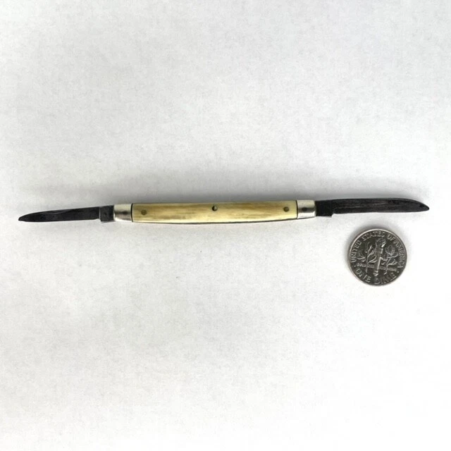 DOUBLE BLADED VINTAGE Miniature Pen Folding Knife 25.00 PicClick