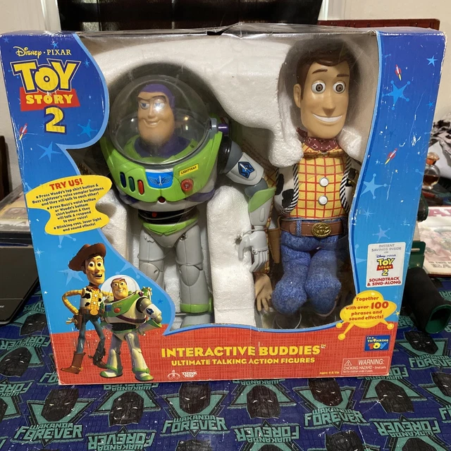 DISNEY TOY STORY 2 BUZZ Woody Interactive Ultimate Talking Figures New