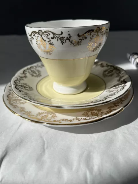 royal sutherland fine bone China Trio Set, Cup, Small Saucer And Plate