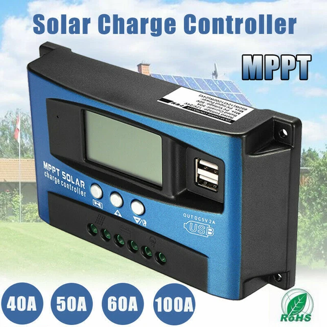 Régulateur De Charge Solaire 10A Dual Battery - 12V / 24V - Panneau Solaire