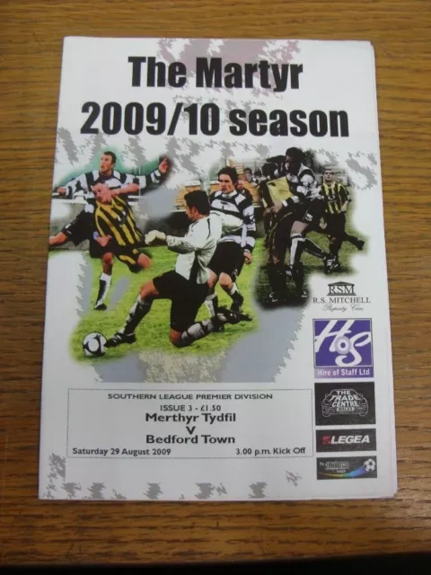 29/08/2009 Merthyr Tydfil v Bedford Town  . All UK orders FREE postage.