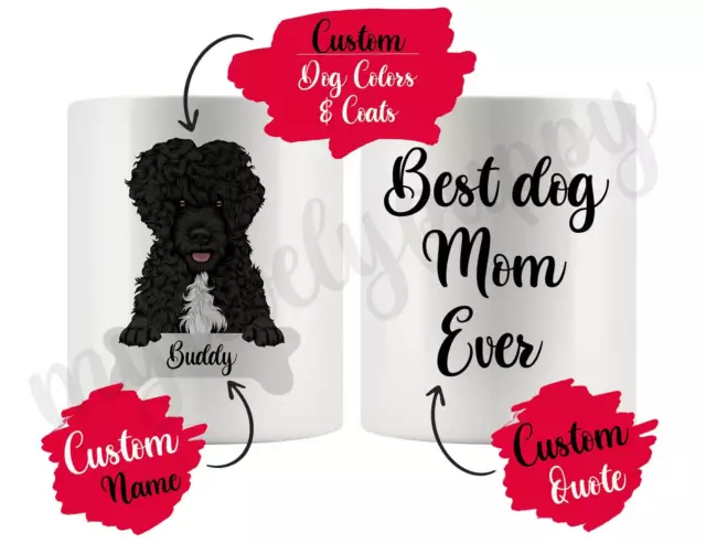 Personalized Portuguese Water Dog Mom And Dad Mug Dog Pwd Women Gifts Portie