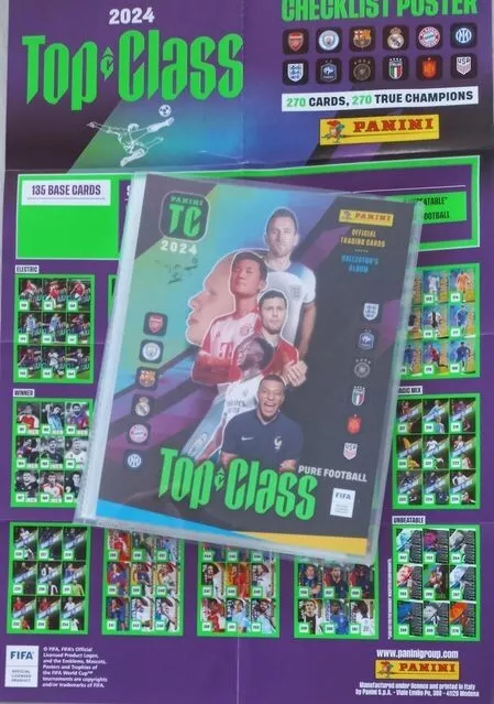 Panini Top Class 2024-Complete Album With 270 Cards (With All Unbeatable Cards)