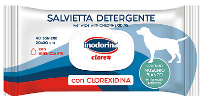 INODORINA CLOREX TOALLITAS MUSCHIO BIANCO, 40 toallitas