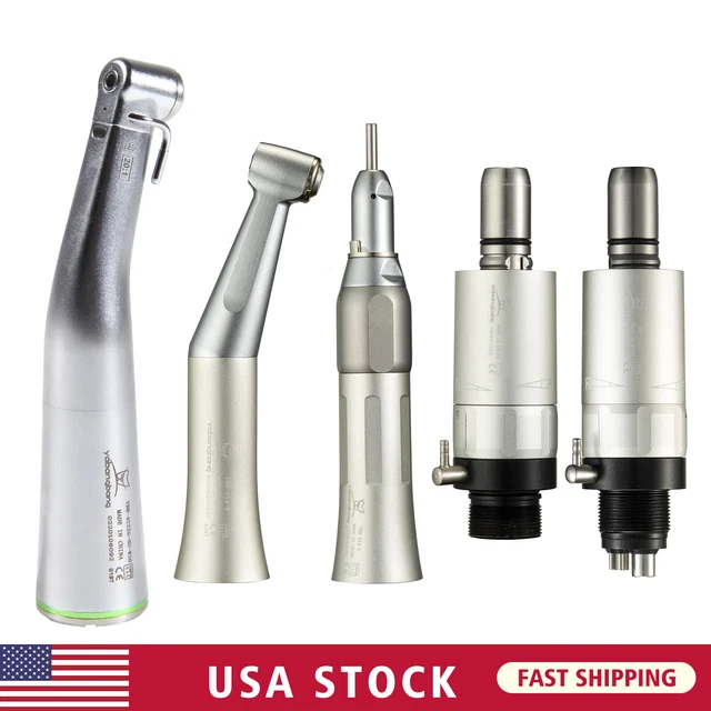 Yabangbang Dental Implant 20:1 LED Contra Angle / 1:1 Low Speed Handpiece E-type