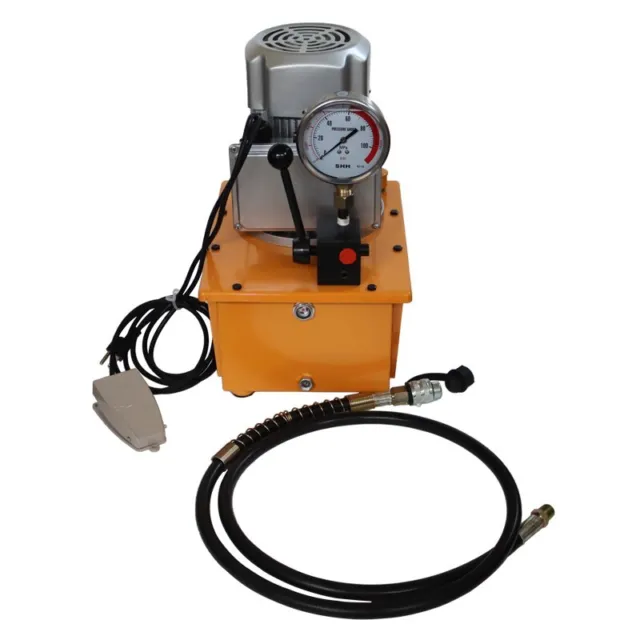 Electric Hydraulic Pump(Single Acting Manual Valve)0.6-7L/min Flow Rate 110V
