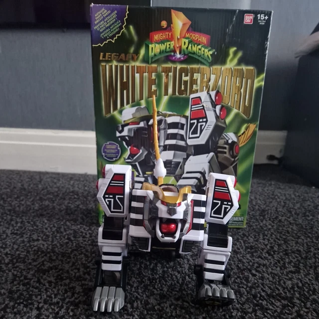 SABAN'S MIGHTY MORPHIN POWER RANGERS LEGACY WHITE TIGERZORD NEW IN BOX