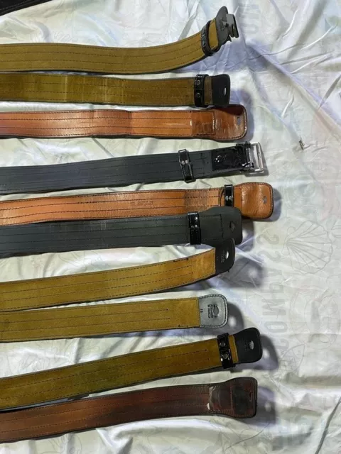 Lot of 10 Safariland and G&G Black Duty Belts 