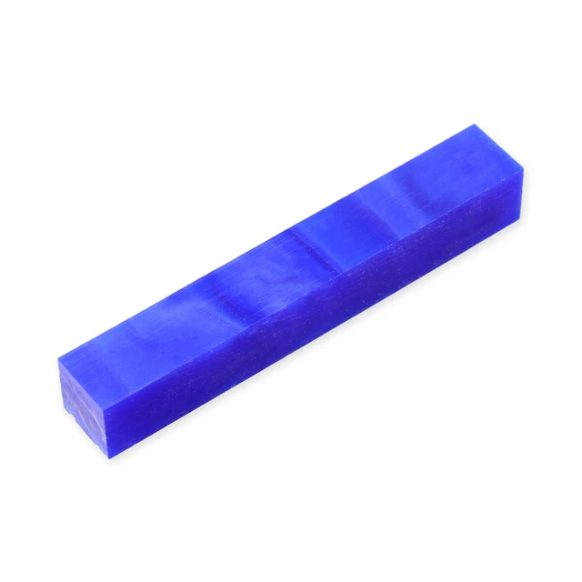 Pluma de acrílico en blanco, azul perla, un solo blanco, torneado en madera heredado