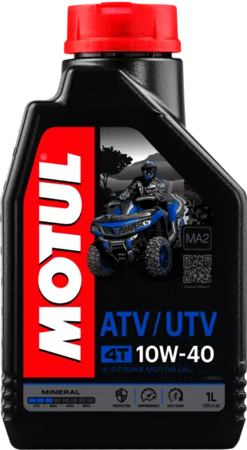 MOTUL HUILE LUBRIFIANTE motor mineral ATV-UTV 4T 10W40 1 L