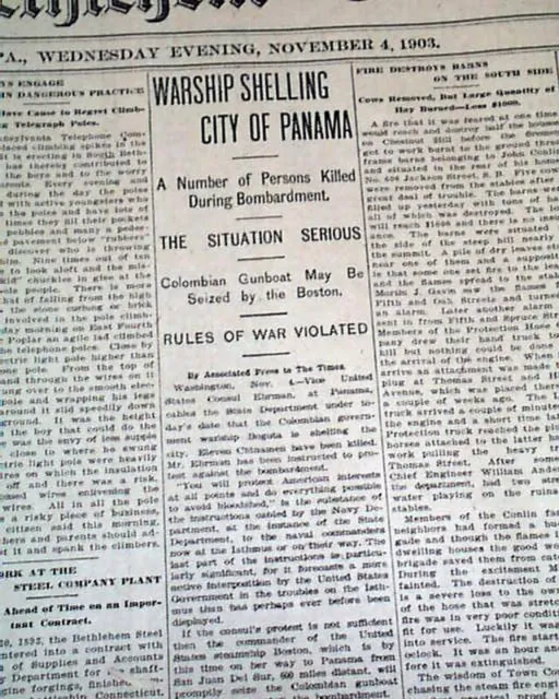 4 Republic of Panama Gains Independence Secession from Columbia 1903 Newspapers