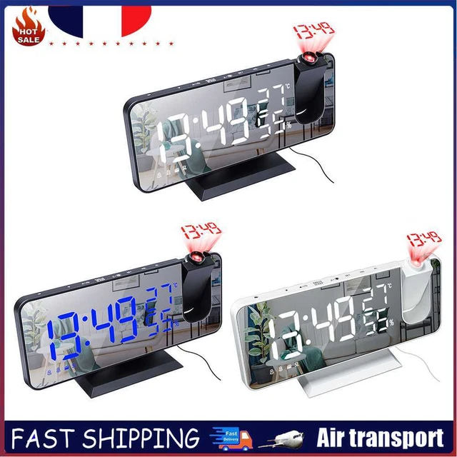 Digital FM Radio Projection Alarm Clock Smart LED Electric Desktop Watches