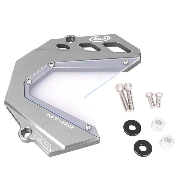 Copri pignone anteriore CNC protezione catena per Yamaha MT-09 2014-2016 grigio
