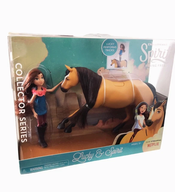 DREAMWORKS SPIRIT RIDING Free Lucky Doll and Spirit Horse Pony Set EUR ...