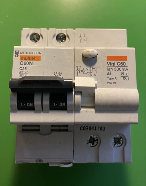 Interruttore Differenziale 1P+N 40A 30mA 6kA – Magnetotermico Per Impianti Elettrici E Protezione Dalle Scosse