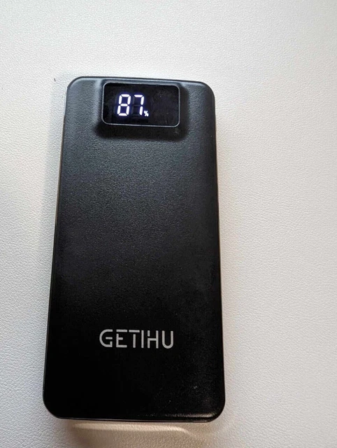 GETIHU PORTABLE CHARGER LED Display 10000mAh Power Bank x