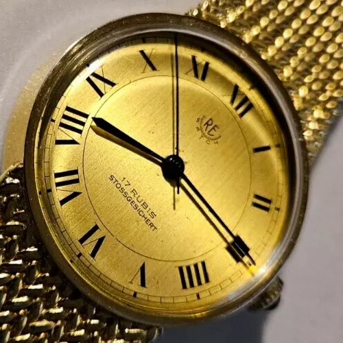 Orologio Uomo Vintage "RE Watch" Swiss Gold 34mm Cal. EB848 17J Men's Watch 1959 2