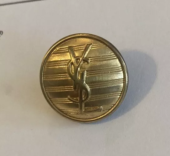 Bouton ancien Yves Saint Laurent YSL -20mm Haute Couture Créateur Costume