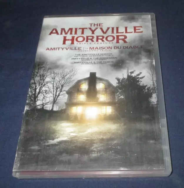 Amityville Triple Feature (DVD, 2014, 3-Disc Set, Canadian) Amityville 1/2/3