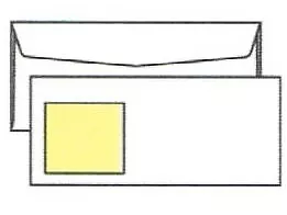 No. 10 Peel 'n View Direct Mail Envelopes, 4-1/8" x 9-1/2", w Self-stick Note