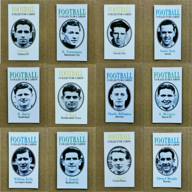 Football Collector 1950s Footballer Single Cards 2011 - Various Teams / Players