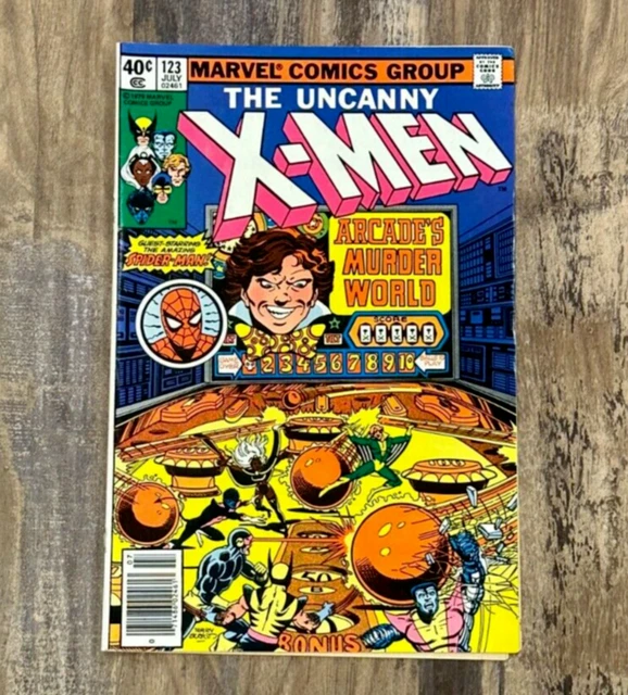 Uncanny X-Men #123 Vol. 1 Risque Panel Newsstand Marvel Comics 1979