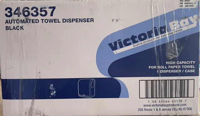 Victoria Bay Automatic Towel Dispenser 346357 high capacity black Read!