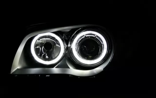 Angel Eyes Scheinwerfer mit weiße LED Ringe für 1er BMW E87 E81 E82 E88 Grau 3