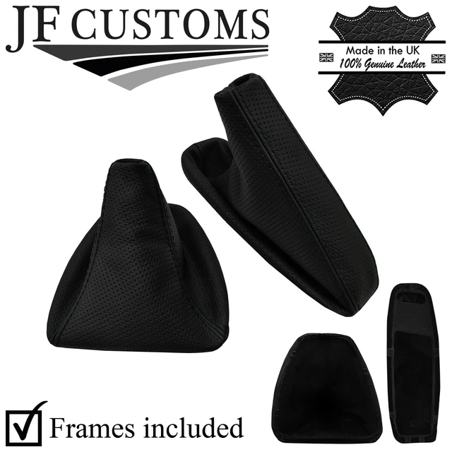 Black Tri-Stitch Suede Handbrake Gaiter For BMW E90 E91 E92 E93 - Interior Upgrade 9 thumbnail image