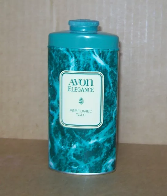 JOLIE BOITE DE TALC PARFUME ELEGANCE  d'AVON en parfait état