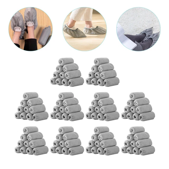 100 pz protezione scarpe tessuto non tessuto antiscivolo copriscarpe copriscarpe grey