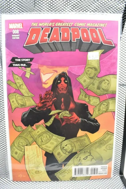Deadpool 2016 #8 The Story Thus Far Mike Hawthorne Variant Marvel Comics 9.4