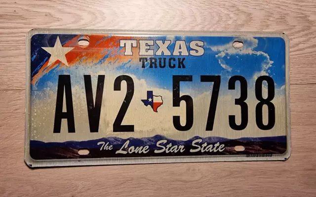 USA Kennzeichen Nummernschild License Plate Texas The Lone Star State