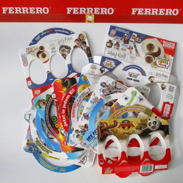 3er Pack Kinder Joy Verpackungen Auswahl  ab 2011 Ferrero leer