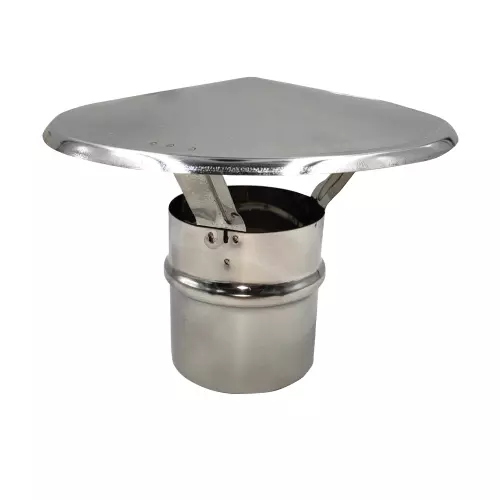 Ala fumaiolo comignolo a cappello in acciaio inox Ø 150 mm 15 cm camino stufe at