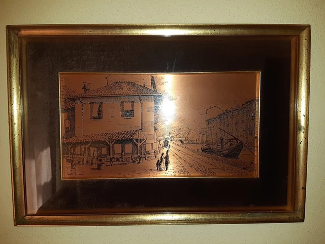 Quadro Incisione Su Rame Milano