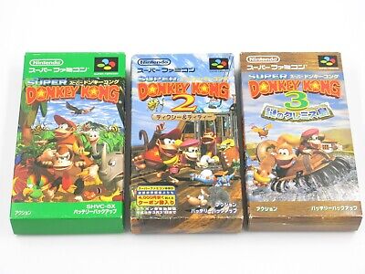 Donkey Kong Country Super Famicom Nintendo Entertainment Système Sfc Boîte Japon