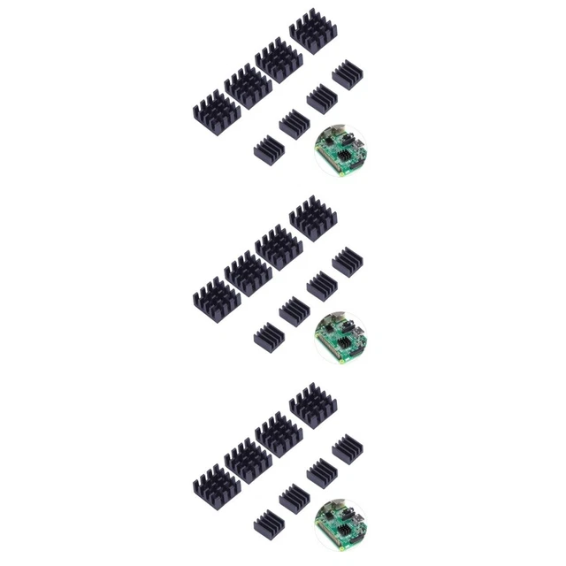 24 PCS Black Practical Aluminum Heatsink Cooler Compatible for