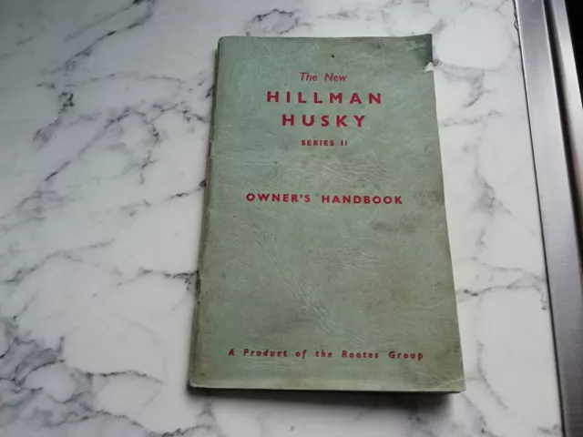 Hillman husky series 2 owners handbook