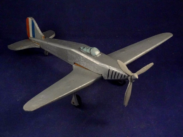 Jouet Avion Chasseur Tricolore En Bois - Quiralu Boislux 1938-1940 - France